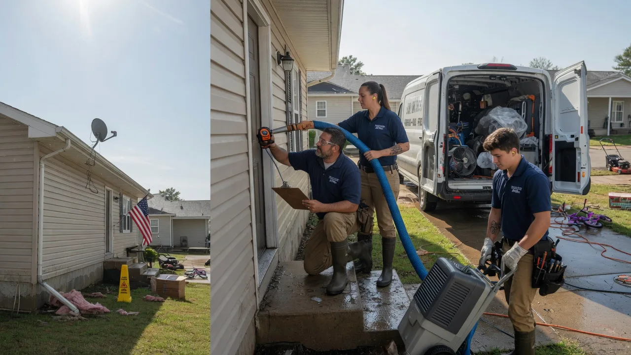 Ceiling Water Damage Restoration in Versailles, IN near me